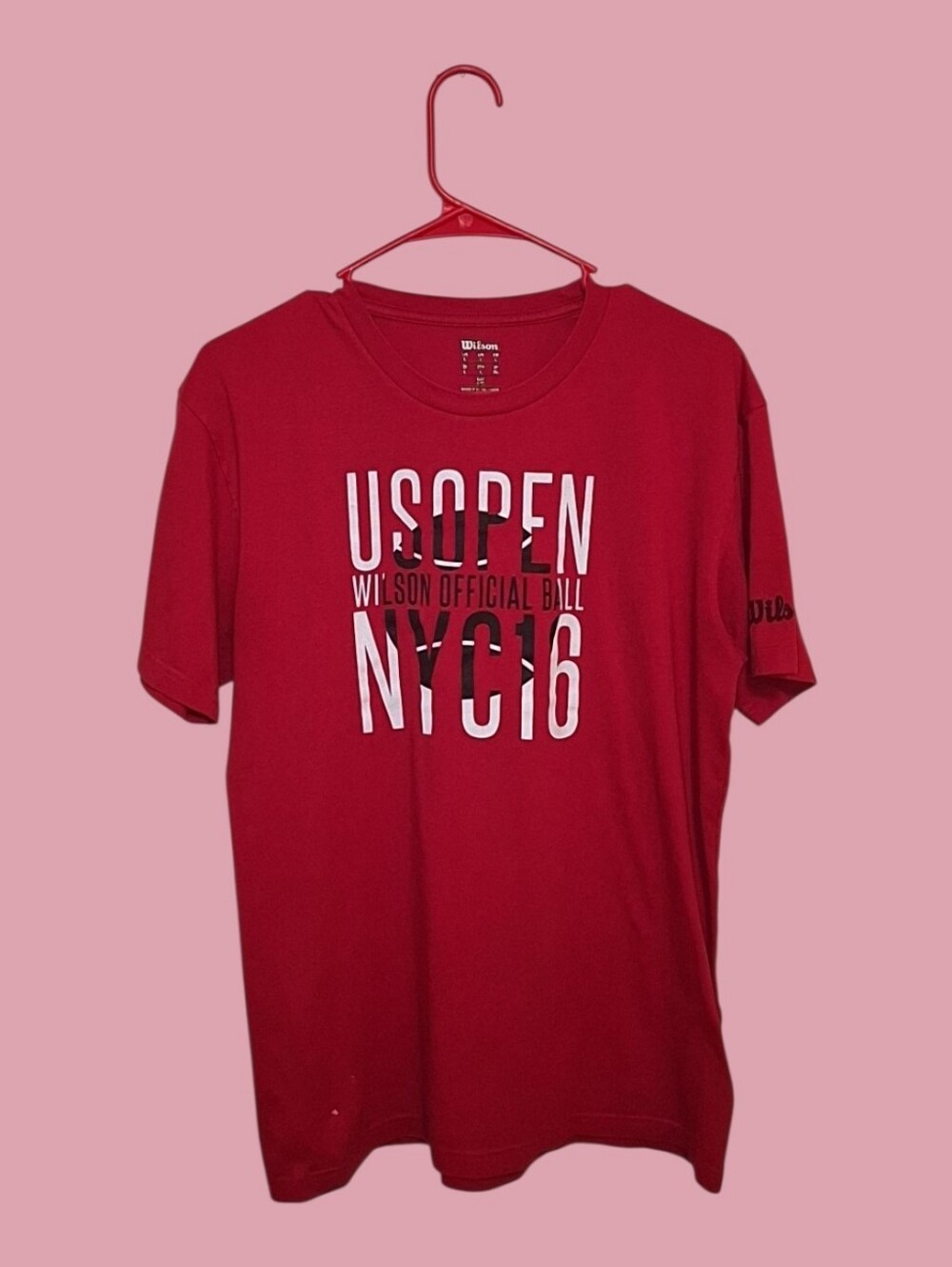 Wilson Red US Open NYC16 Graphic Tee - Men's Short Sleeve
